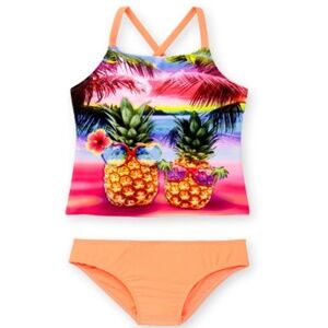 Girls' Pineapple Paradise Fashion Tankini